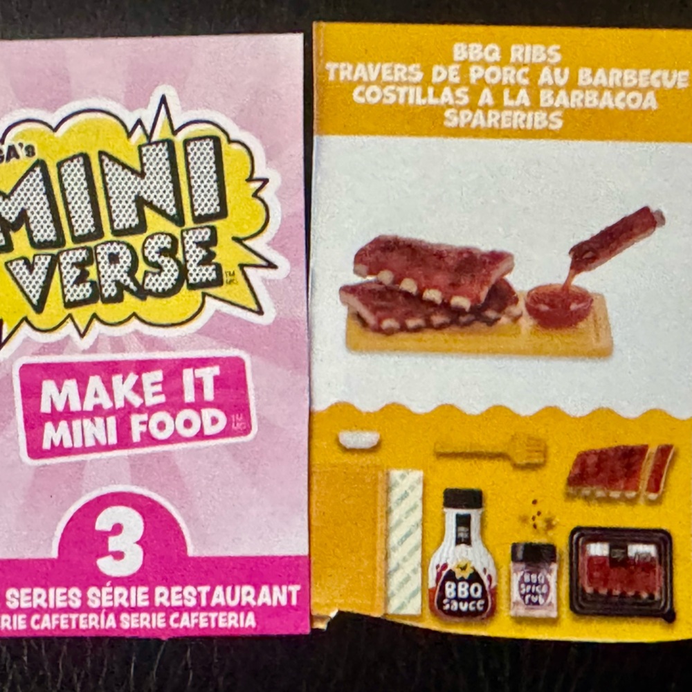 Bbq ribs barbecue diner series 3
Miniverse make it mini food dinner